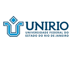 Audiodescrição: A logo é composta pela letra “U” de contorno azul. As duas pontas
superiores da letra estão voltadas para os lados. Acima da letra há losango vazado
vertical. Abaixo está a palavra Unirio. Fim da descrição.